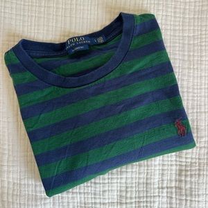 EUC Polo Ralph Lauren Striped Logo T-Shirt